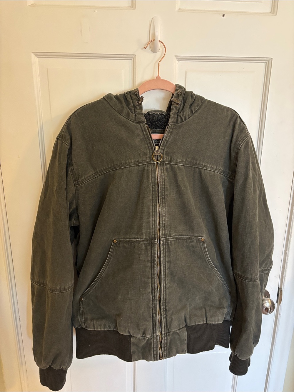 men's G.H. Bass & Co. heavyweight cotton canvas workwear jacket Size Large